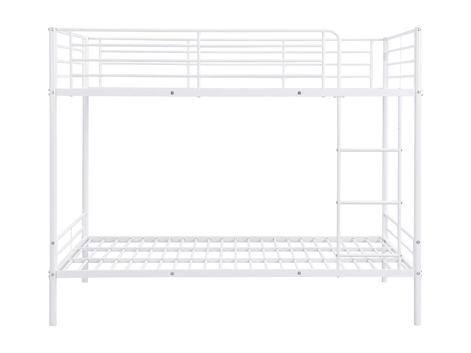 ETAGENBETT - 1 Person - Metall, Metall - Weiß - - Weiß, Metall (120/190cm) - Vente-Unique