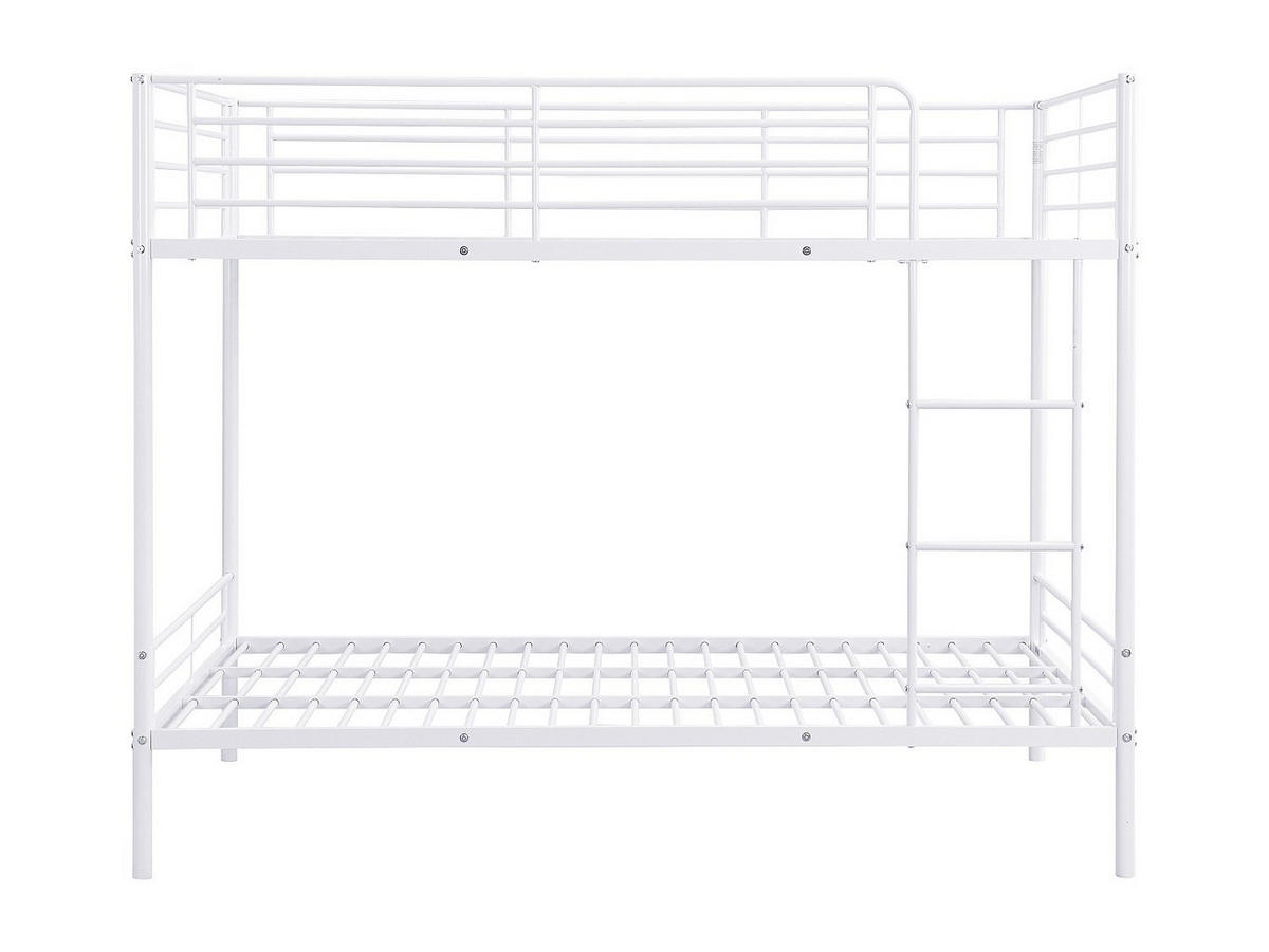 ETAGENBETT - 2 x 120 x 190 cm - Weiß - DUOTIS II - Weiß, Metall (126/198cm) - Vente-Unique