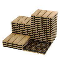 TERRASSENFLIESE 27-teilig 12x12 Zoll, Holzoptik - Hellbraun, Holz (30/30/2cm) - Kaket