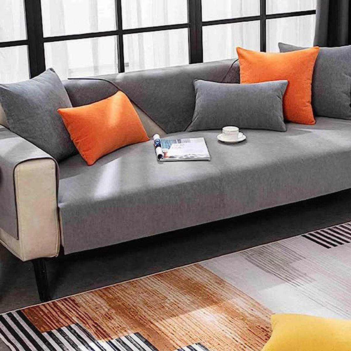 SOFAÜBERWURF Grau 1 Stück - Grau, Textil (70/150cm) - Kaket