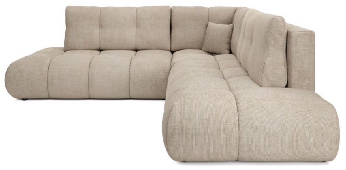 ECKSOFA Beige SOHI Flow 02 Ausziehbar Mit Schlaffunktion - Beige, Textil (266.5/266.5cm) - Sepro Meble