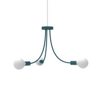 HÄNGELEUCHTE - Blau, Metall (60/60/40cm) - Lumicom