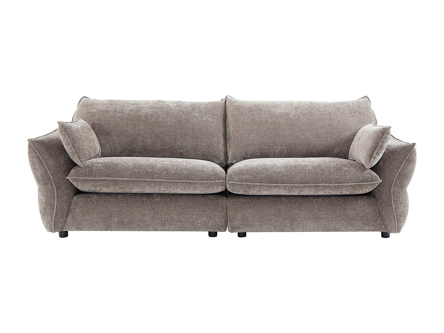 SOFA ohne Schlafmöglichkeit - 3 Personen - Stoff - Taupe - - Taupe, Textil (246/84/98cm) - Vente-Unique