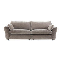 SOFA ohne Schlafmöglichkeit - 3 Personen - Stoff - Taupe - - Taupe, Textil (246/84/98cm) - Vente-Unique