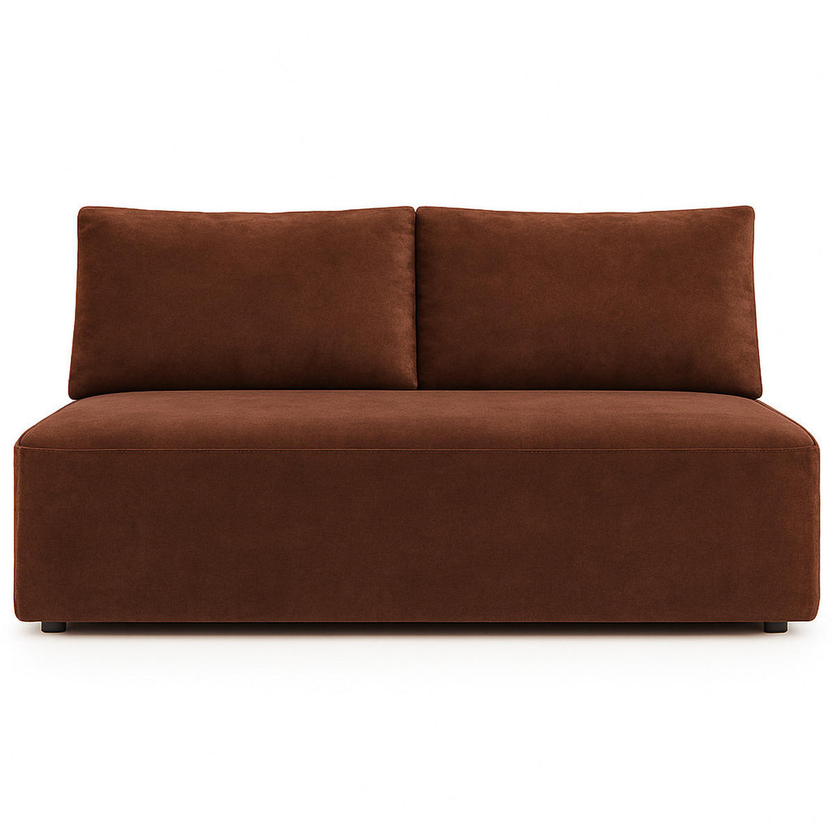 SCHLAFSOFA mit Bettkasten DUO, Stoff Salvador, Dunkelbraun - Dunkelbraun, Holz (198/89/90cm) - Kaiser Möbel