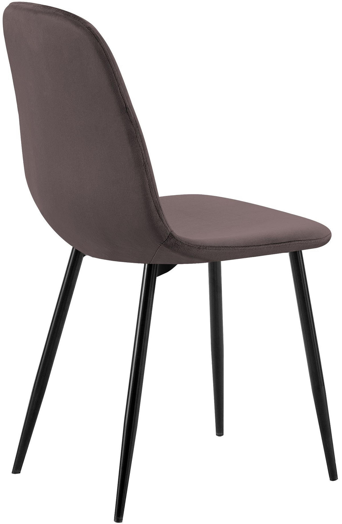 STUHL Metall Braun - Schwarz/Braun, Textil/Metall (45/88/54cm) - CLP