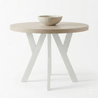 ESSTISCH Runder Ausziehbarer PERO 110/160 Kaschmir / Weiß - Kaschmir/Weiß, Holz (110/160/77cm) - Dekori_Interiors