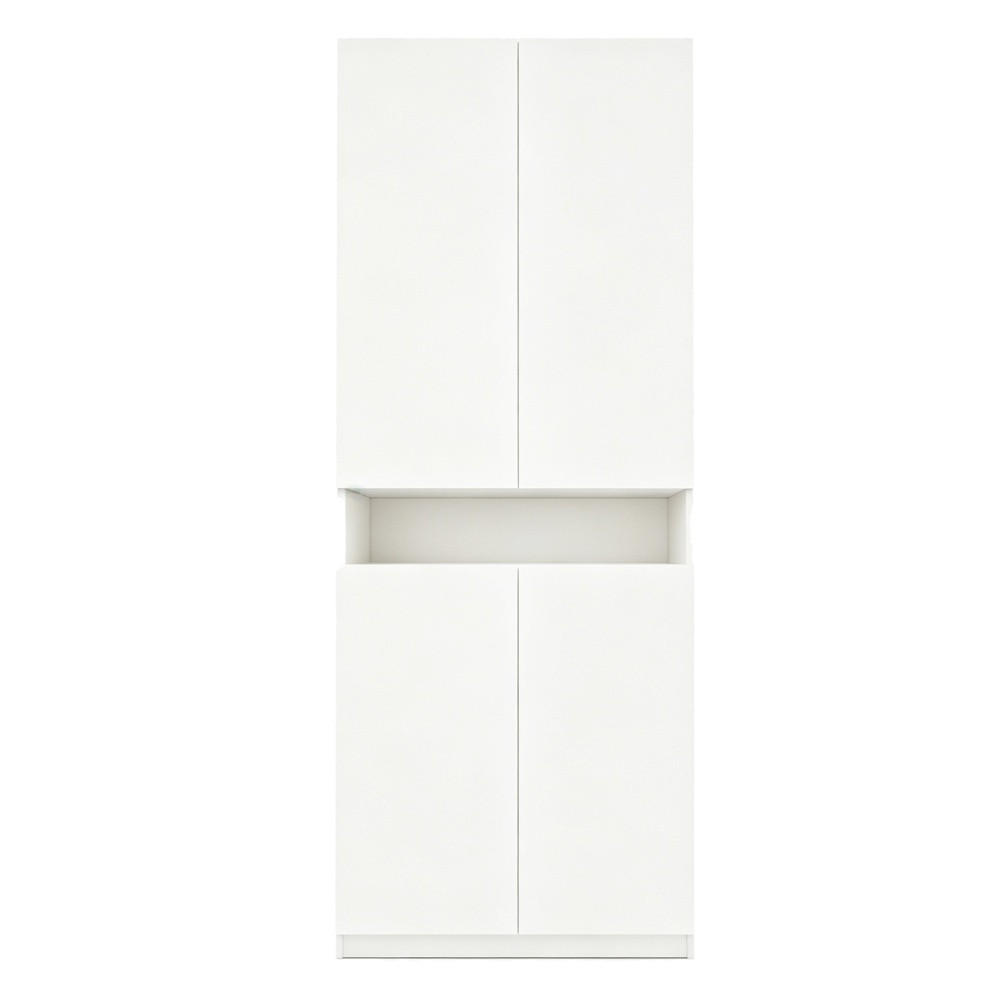 Delfa Kleiderschrank Weiß 70x180x55 cm