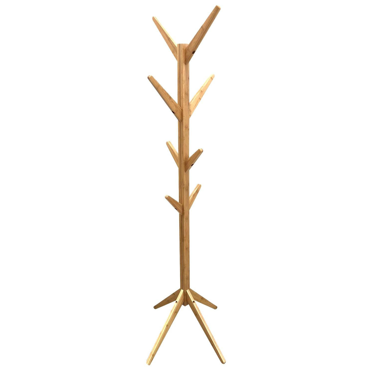 GARDEROBE Baum aus Naturbambus 45/177,5/45 cm - Apfelbaumfarben, Holz (45/177.5/45cm) - Calicosy