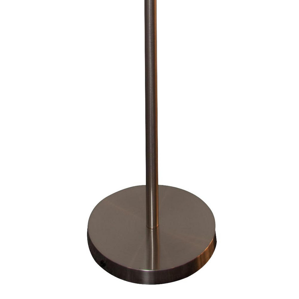 LED STEHLEUCHTE Metall Silber satiniert - Silberfarben, Glas (30/50/180cm)