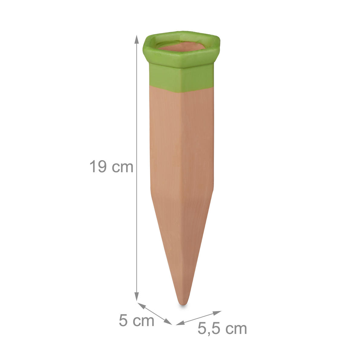 4XTONSPITZEN - Hellbraun, Keramik (5.5/19/5cm) - Relaxdays