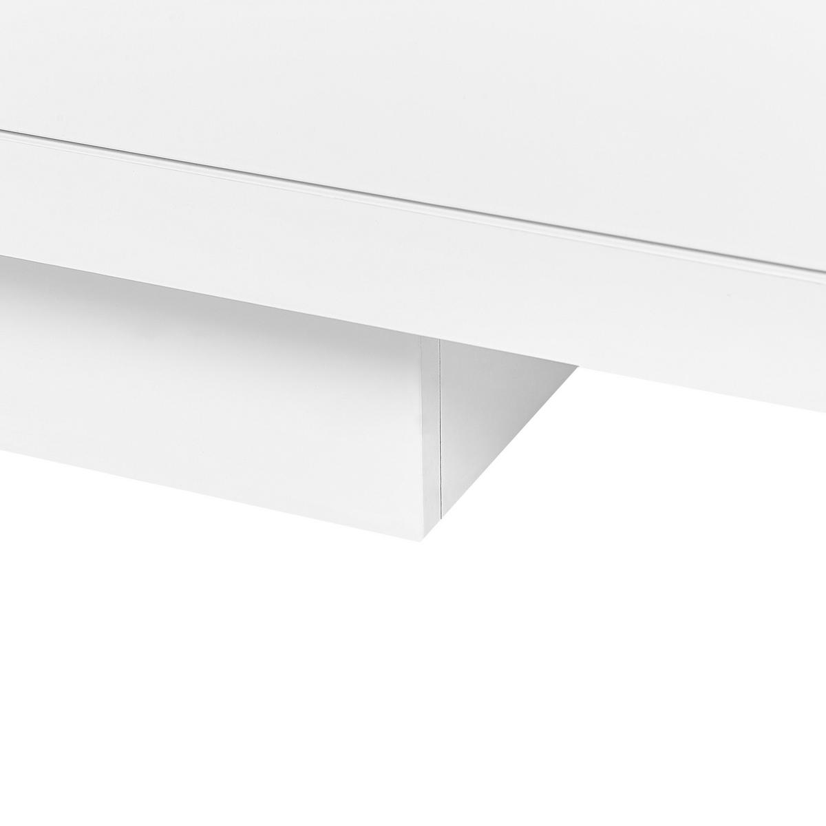TV-MÖBEL Weiß ANTONIC 39/158/43 cm - Weiß, Holzwerkstoff (158/43/39cm) - Beliani