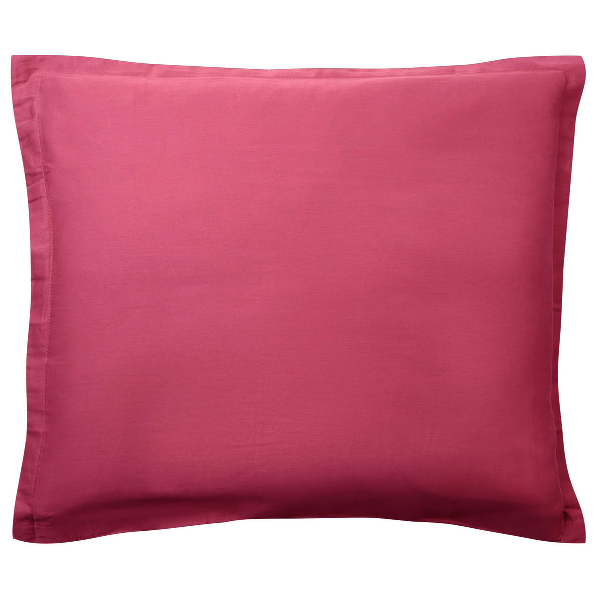 BETTWÄSCHE-SET 220/240 cm Baumwollsatin Burgunderrot Parkrose - Dunkelrot, Textil (220/240cm) - Beliani