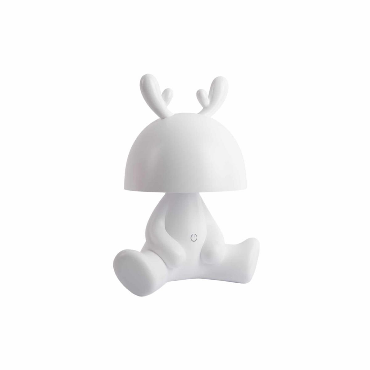 TISCHLAMPE Deer 22/17/27 cm - Weiß, Kunststoff (22/17/27cm) - Leitmotiv