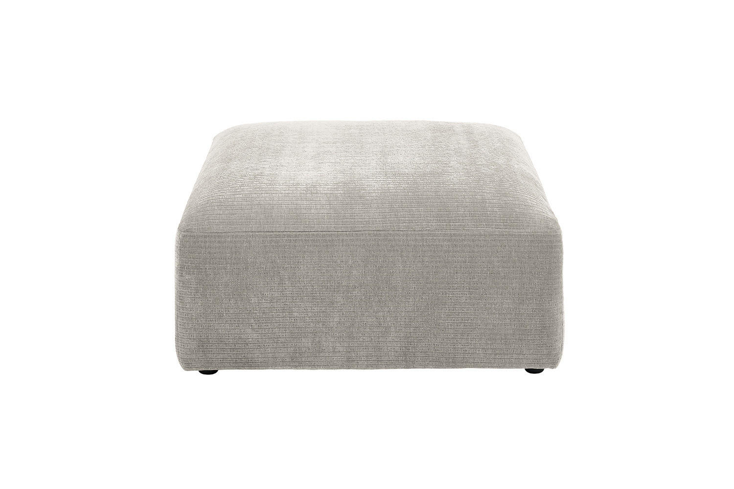 SOFA SITZELEMENT SEPHI Silber Cord - Silberfarben/Schwarz, Kunststoff/Textil (82/39/82cm) - KAWOLA