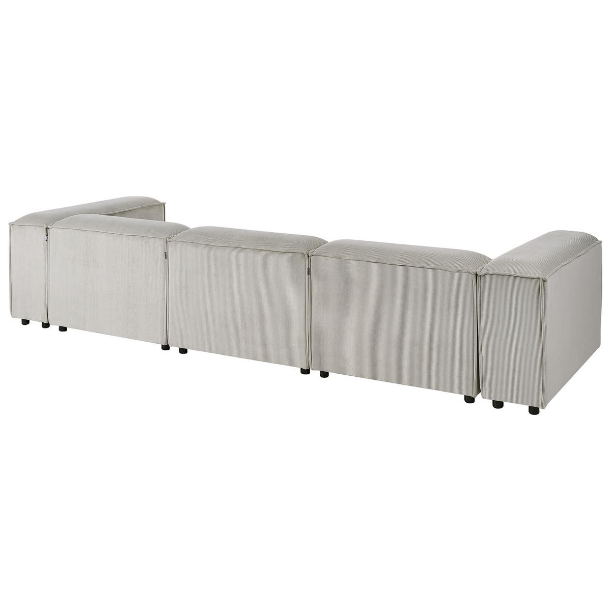 3-SITZER-MODULSOFA Cord Taupe Ardal - Taupe, Textil (328/68/120cm) - Beliani