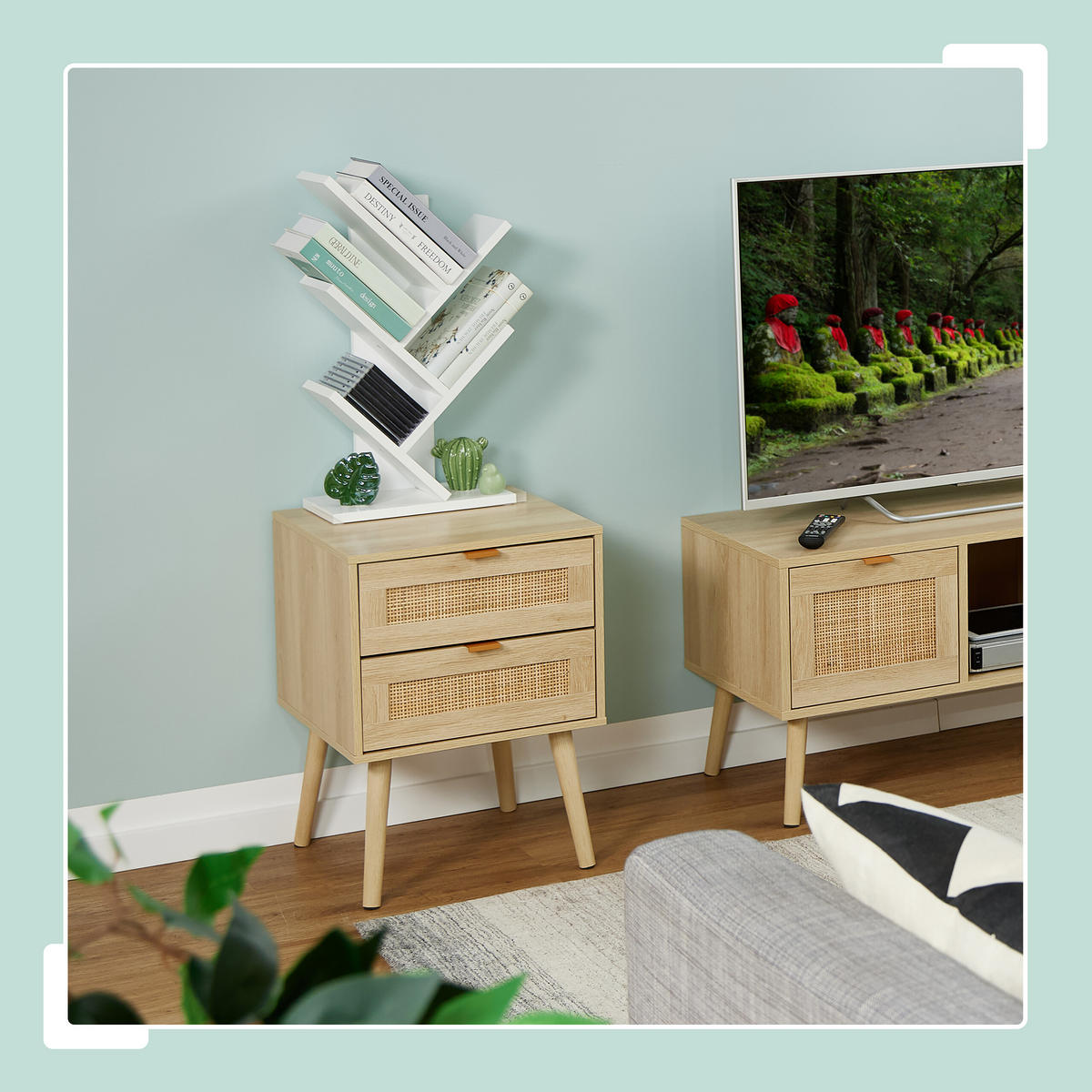 BÜCHERREGAL - Weiß, Holzwerkstoff/Kunststoff (30/55/16cm) - Relaxdays