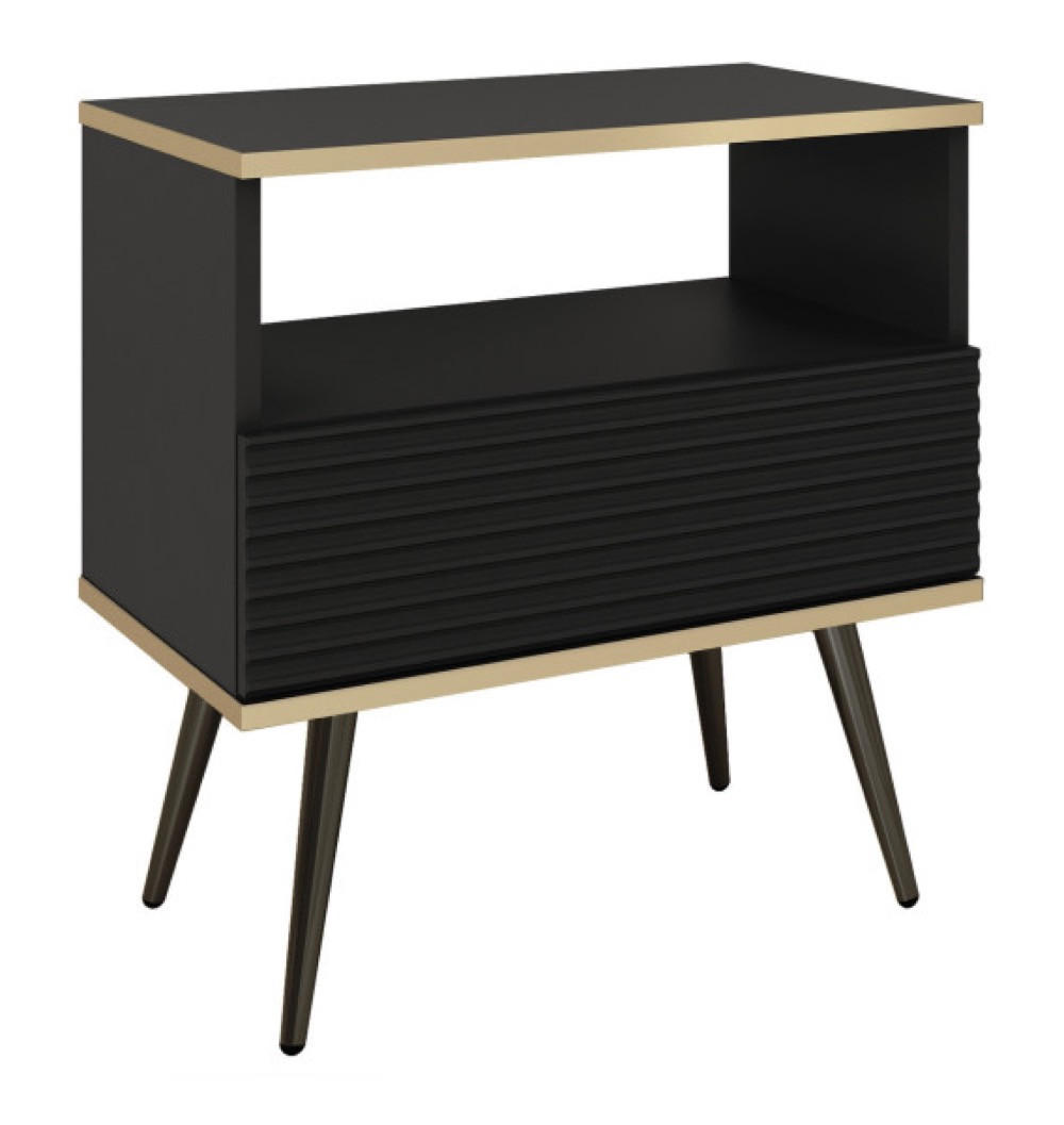 Sepro Meble Nachttisch Schwarz 54x59x39 cm