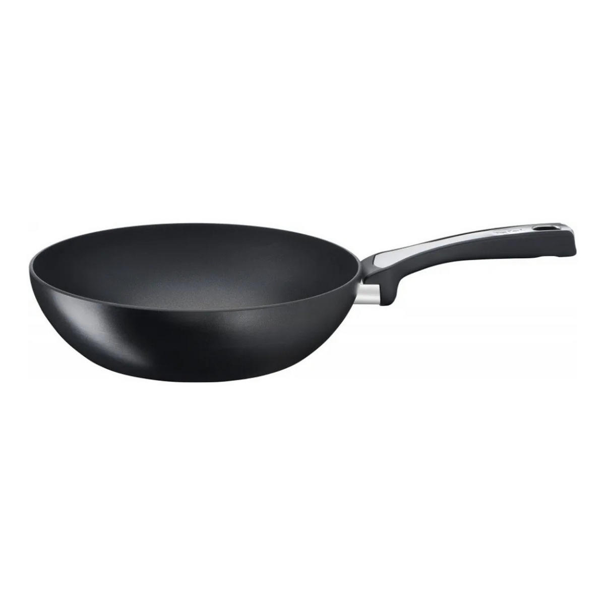 WOKPFANNE Unlimited On Schwarz 28 Cm Induktion Titanium Antihaft Tefal - Schwarz, Kunststoff/Metall (28cm) - Tefal