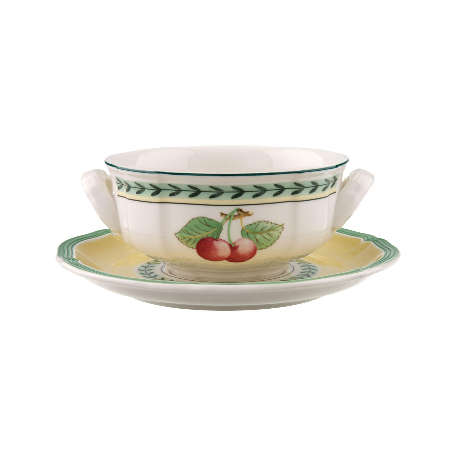 SUPPENTASSE MIT UNTERTASSE French Garden Fleurence bunt 240 ml - Multicolor, Keramik (0.24L) - Villeroy & Boch