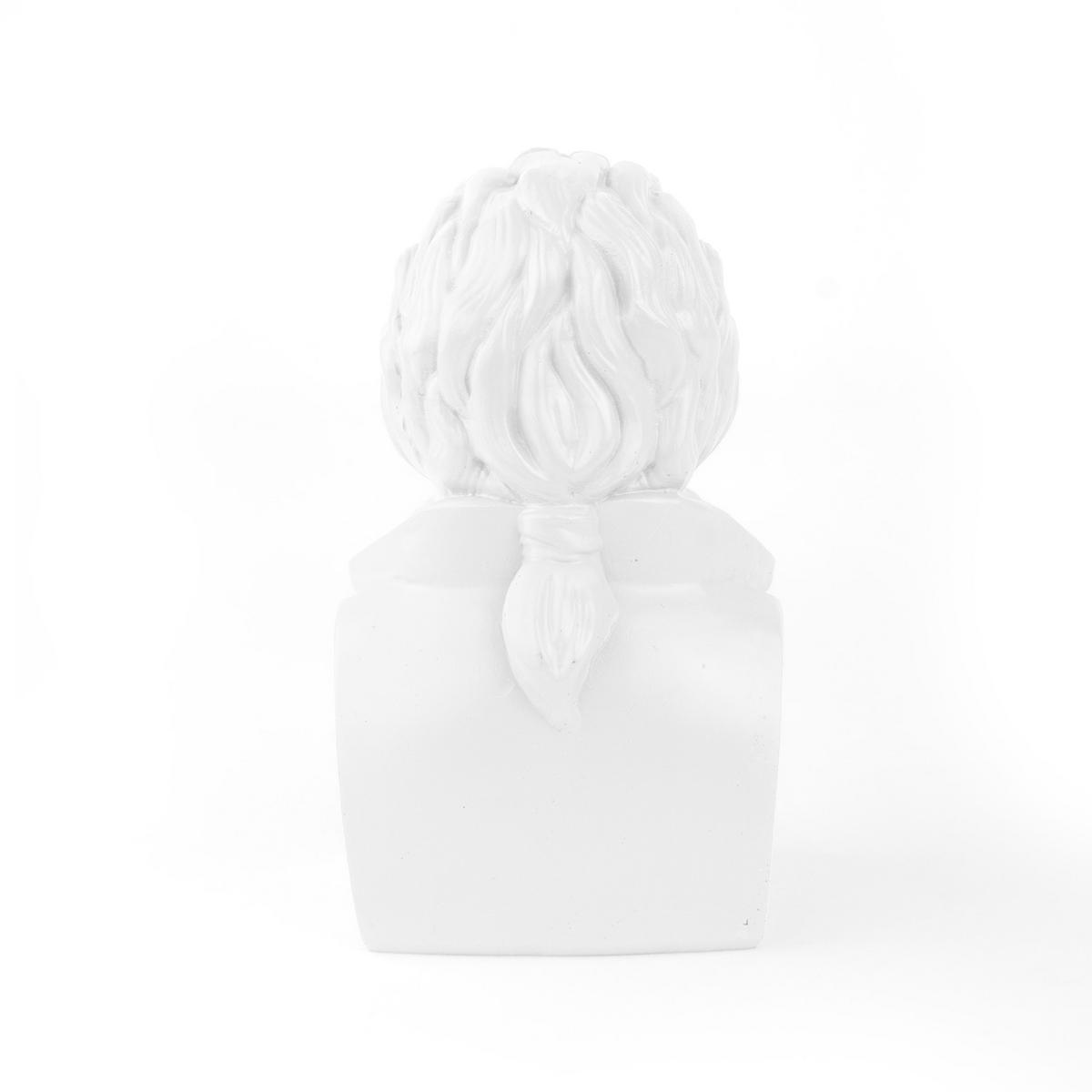 SPARDOSE Historic Hipster Mozart, Polyresin, Weiß, 8 x 9 x 14.5 cm - Weiß, Kunststoff (8/14.5/9cm) - Donkey Products