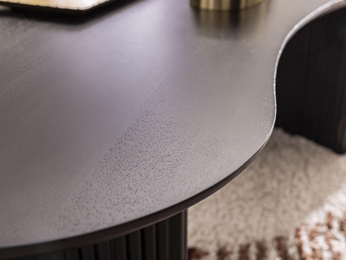 COUCHTTISCH nicht ausziehbar - 120 cmcm x 70 cmcm - Holz, Platte - Schwarz - TAMENIA - Schwarz, Holz (70/120/45cm) - Vente-Unique