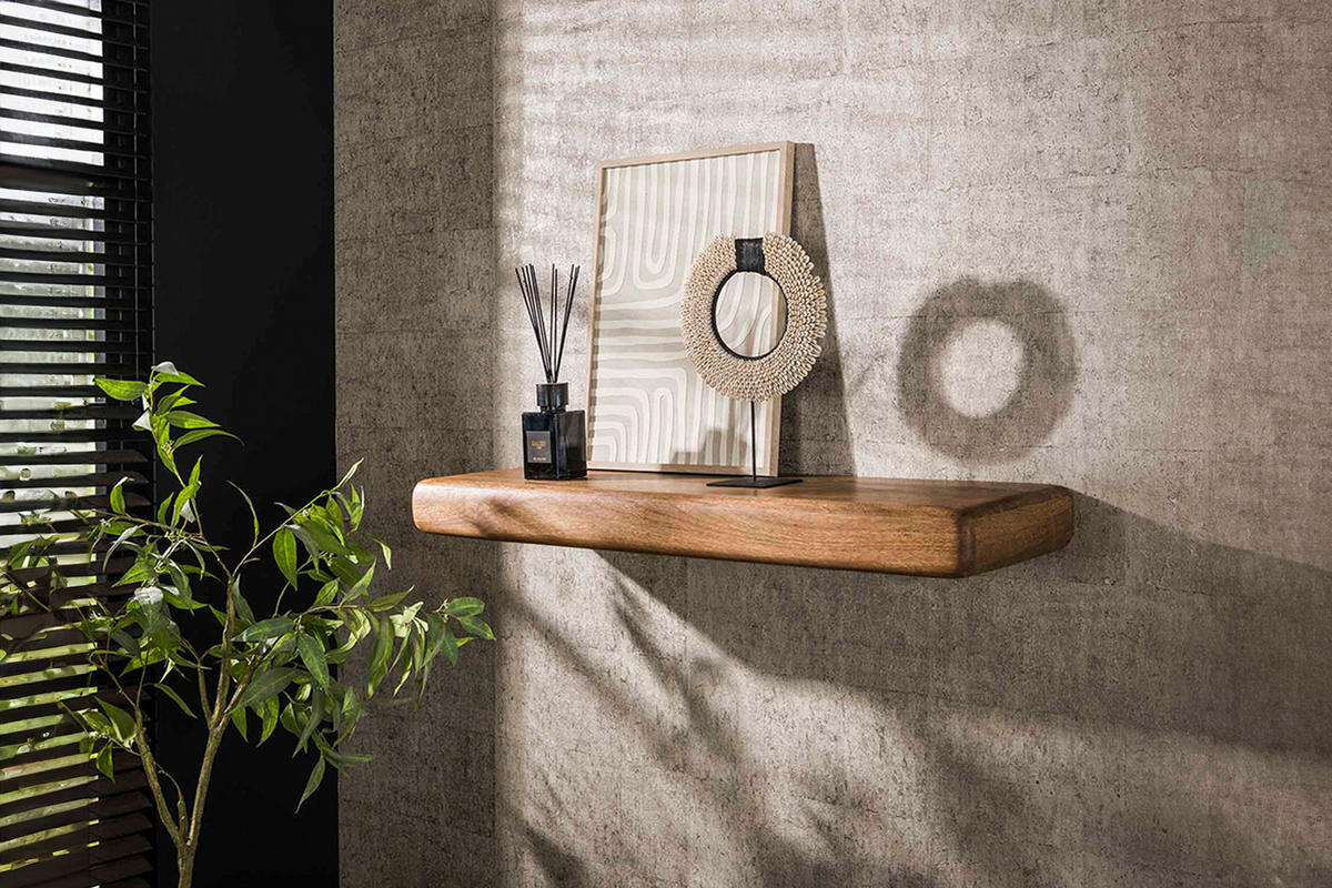 WANDREGAL SWEAK Holz Mango - Naturfarben, Holz (118/10/35cm) - KAWOLA