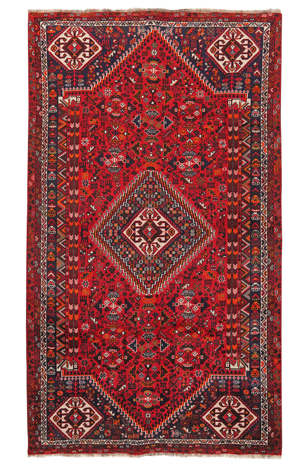 ORIENTTEPPICH handgeknüpft Gashgai Rot 290/167 cm Schurwolle - Rot, Textil (167/290cm) - Looma