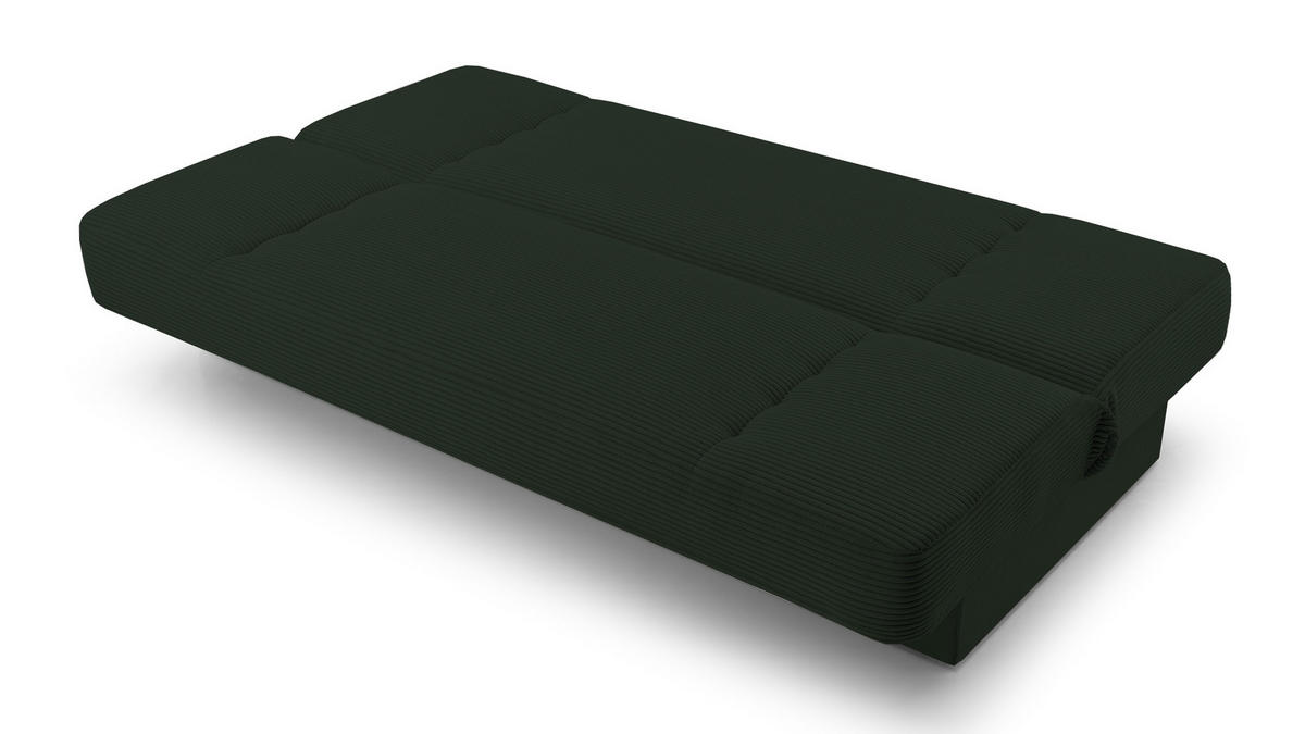 SCHLAFSOFA - Cyprus new - (Dunkelgrün) - Dunkelgrün, Holz (192/85/92cm) - Möblo