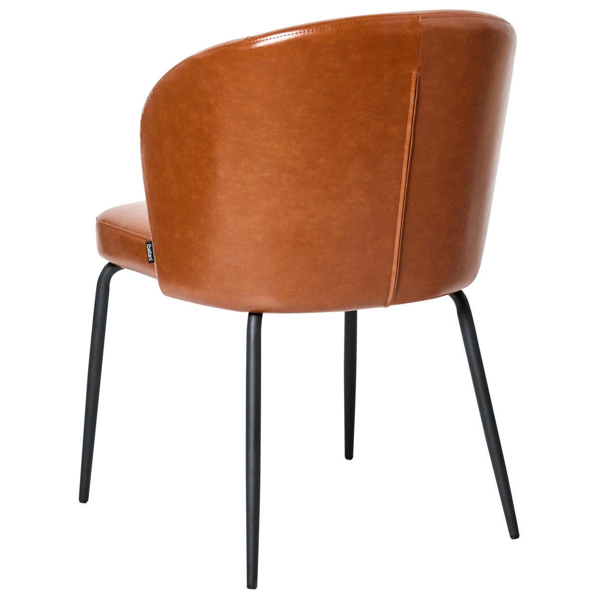 ESSZIMMERSTUHL 2er-Set Kunstleder Goldbraun Zana - Goldfarben, Kunststoff (55/81/56cm) - Beliani