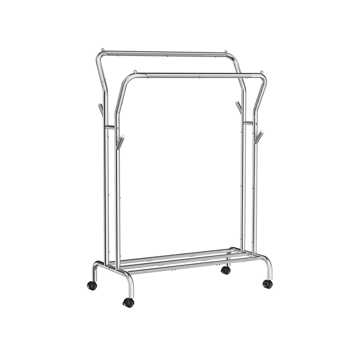 KLEIDERSTÄNDER MALABO - Silberfarben, Metall (103/155/52cm) - Hansiro