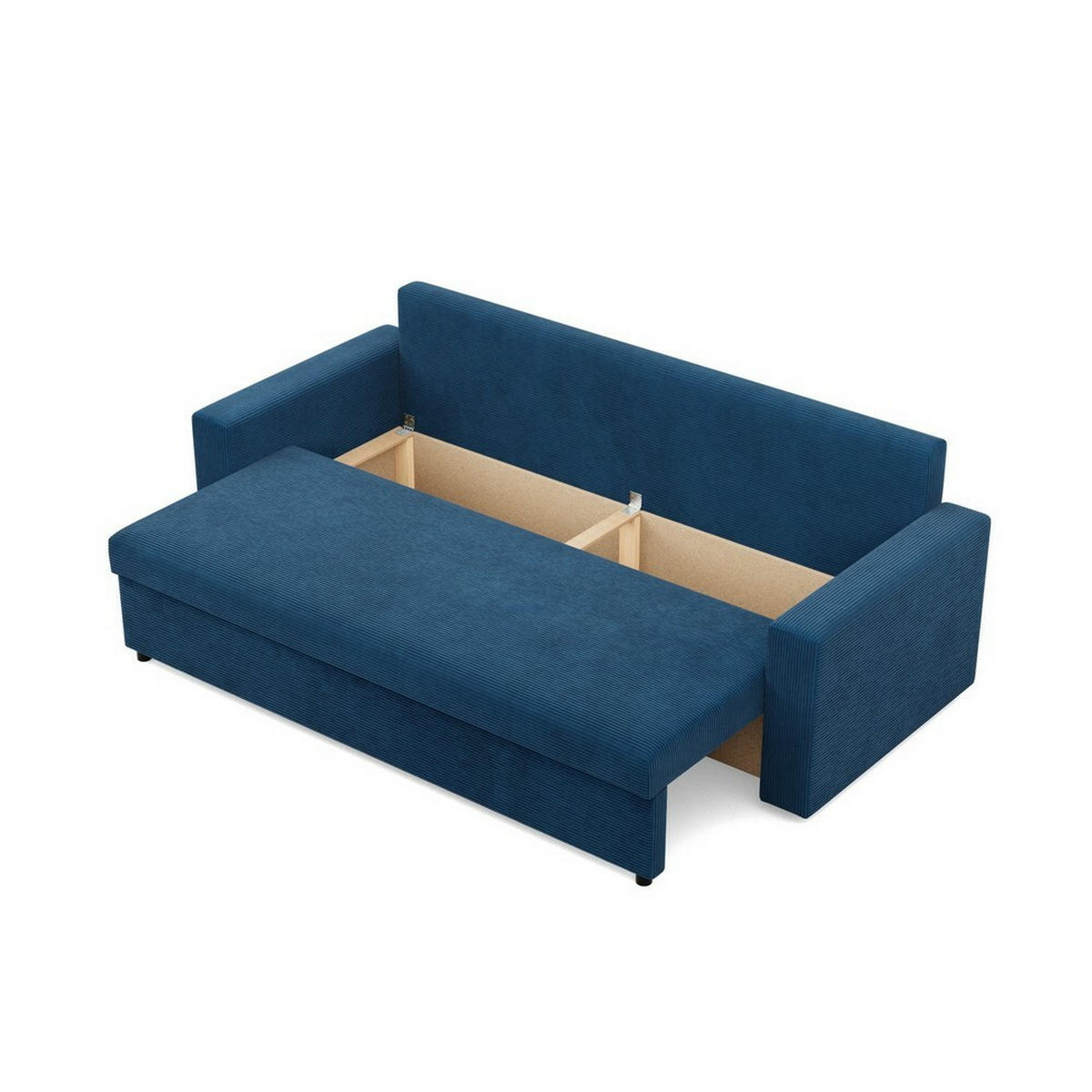SOFA Neo mit gerader Armlehnen dunkelblau - Dunkelblau, Textil (220/92/92cm) - SIMKAM Furniture