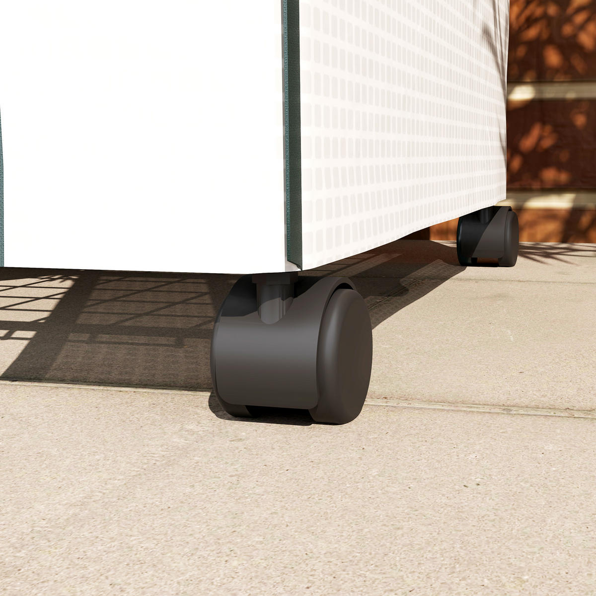 FOLIENGEWÄCHSHAUS , 69L x 50B x 165H cm - Weiß, Kunststoff/Metall (50/165/69cm) - Outsunny