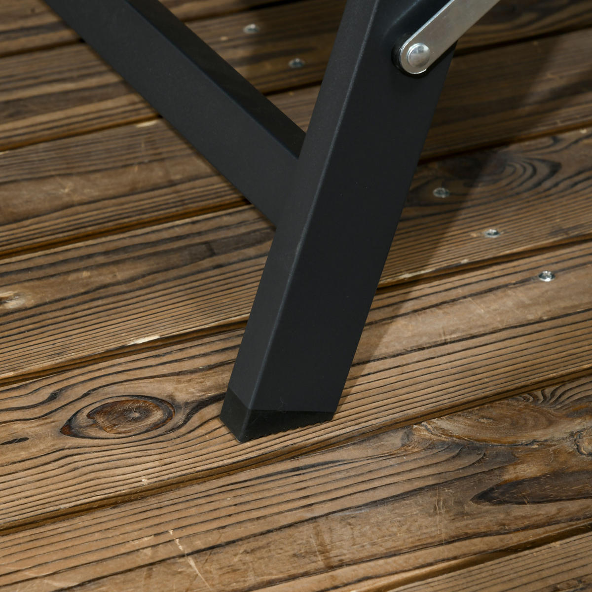 SONNENLIEGE Liegestuhl Blau mit Rollen verstellbare Rückenlehne - Blau, Metall (165/102/66cm) - ComfortXL