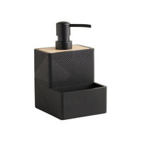 SEIFENSPENDER MIT SCHWAMM Ravenos - Schwarz, Kunststoff (10/18/11cm) - home&you