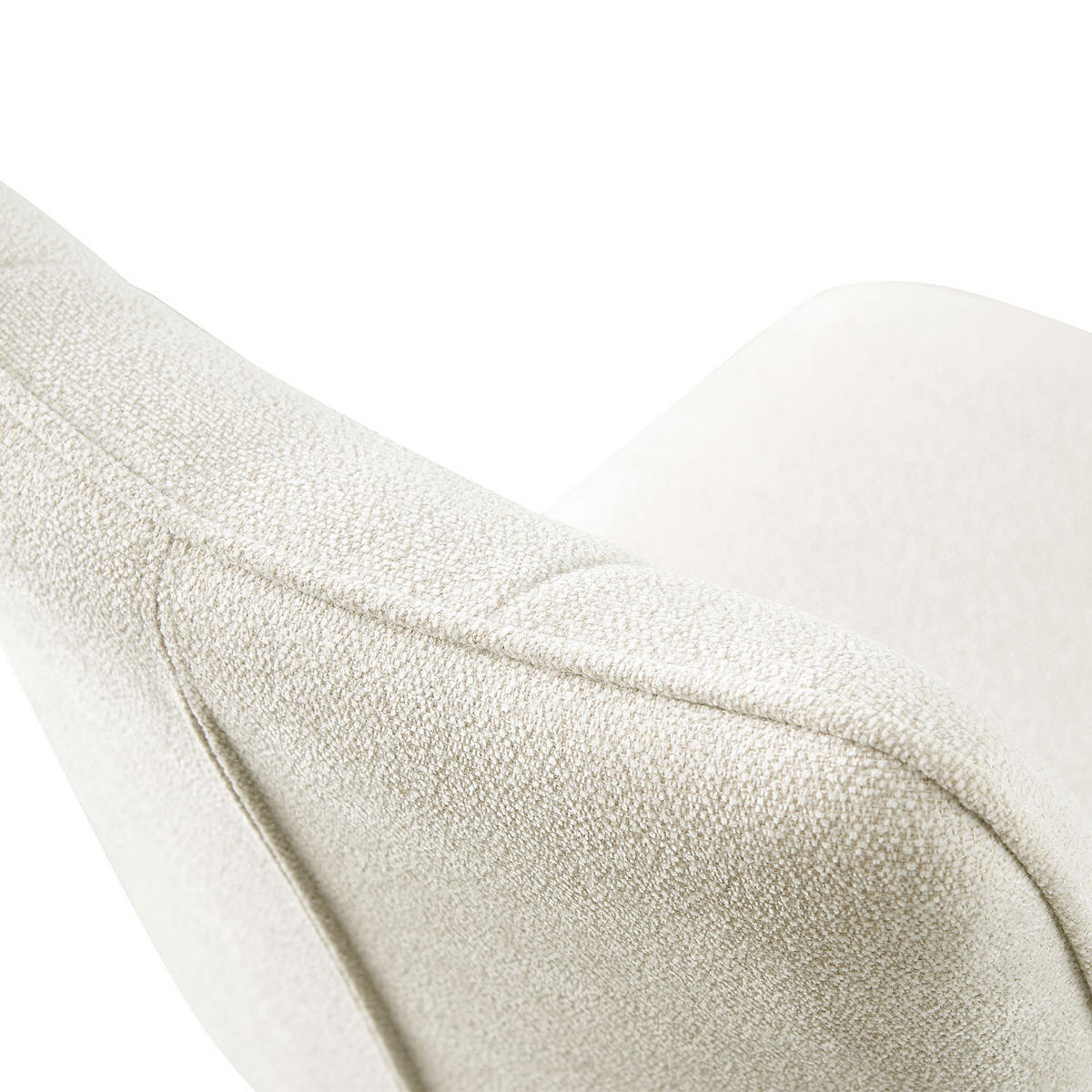 STUHL NELE Creme 2 Stück - Creme, Textil/Metall (46/85/60cm) - B&D Home