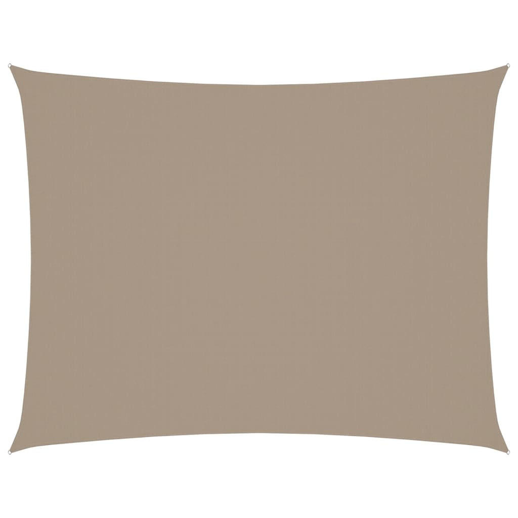 SONNENSEGEL Oxford-Gewebe Rechteckig 4x6 m Taupe - Taupe, Textil (600/400cm) - furnicato