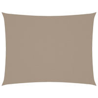 SONNENSEGEL Oxford-Gewebe Rechteckig 4x6 m Taupe - Taupe, Textil (600/400cm) - furnicato
