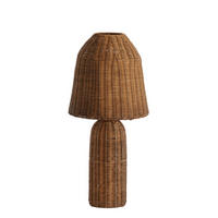 TISCHLAMPE Mandor Braun 28.5/28.5/60 cm - Braun, Holz (28.5/28.5/60cm) - Light & Living
