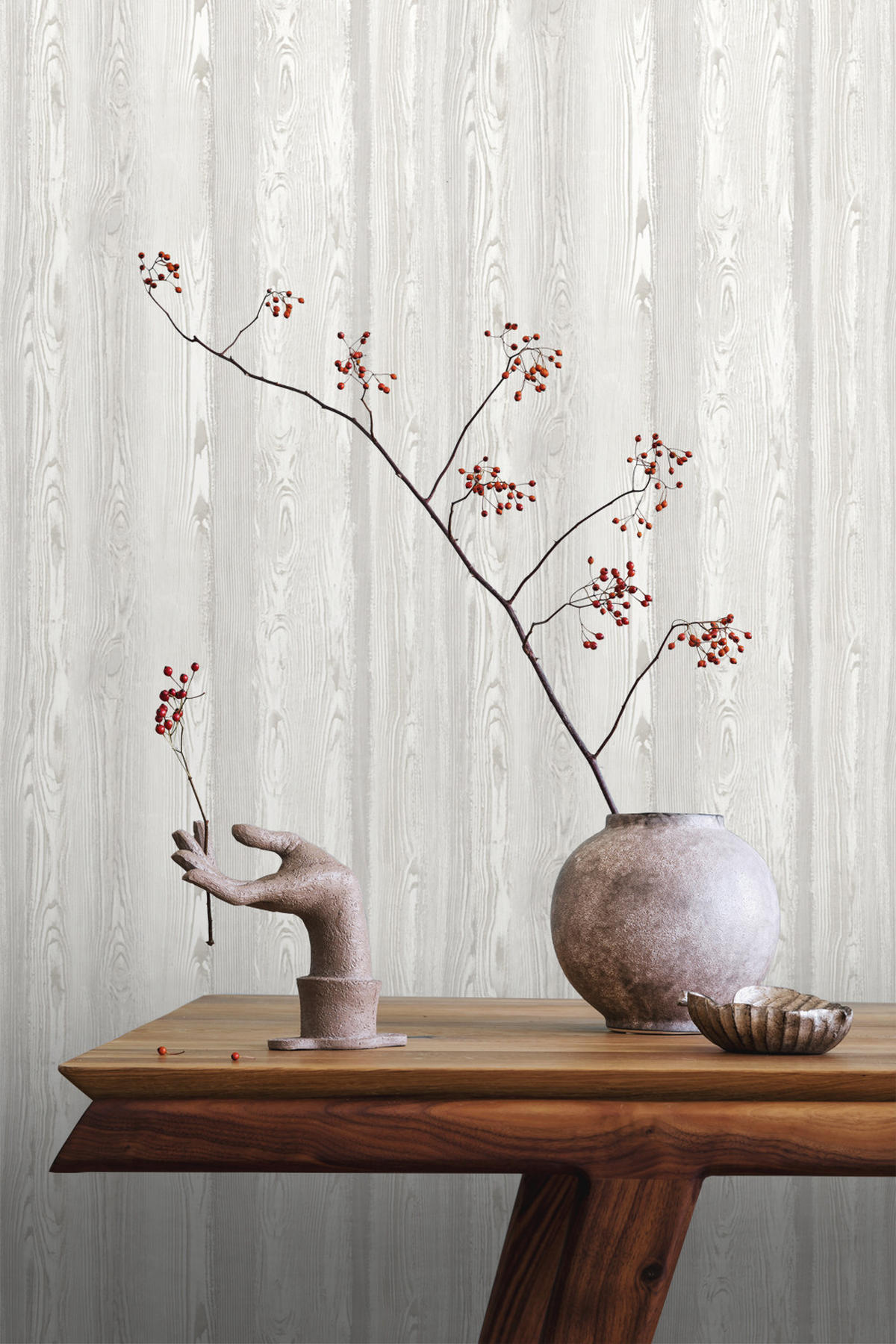 TAPETE Holzoptik 53 cm x 10.05 m - Beige, Papier (53/1000cm) - ESTAhome