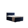 BOXBETT Mit Bettkasten, Matratze Und Topper VERA Stoff Riviera 160x200 cm Blau H3-Bonell - Blau, Holz/Textil (160/200cm) - Kaiser Möbel