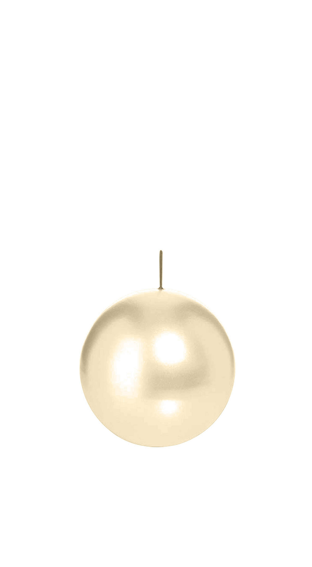 KUGELKERZEN Bisquit Ø 6 cm, 16 Stück - Beige, Paraffin (6/6/6cm) - Wiedemann Kerzen