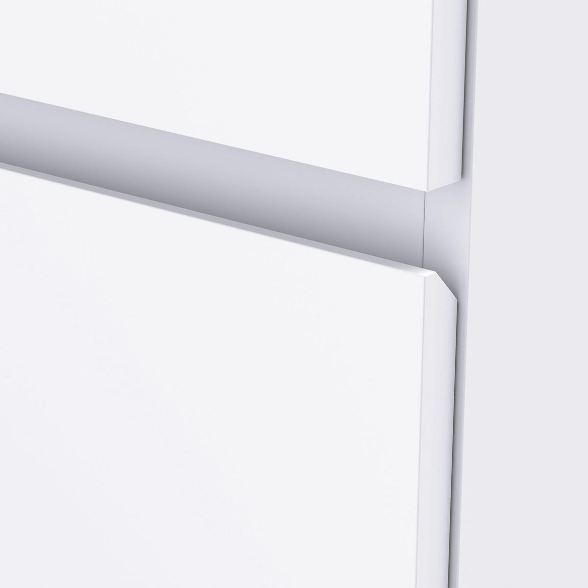 KOMMODE Weiß 55/33/80 cm - Weiß, Holzwerkstoff (55/80/33cm) - PANGIVO