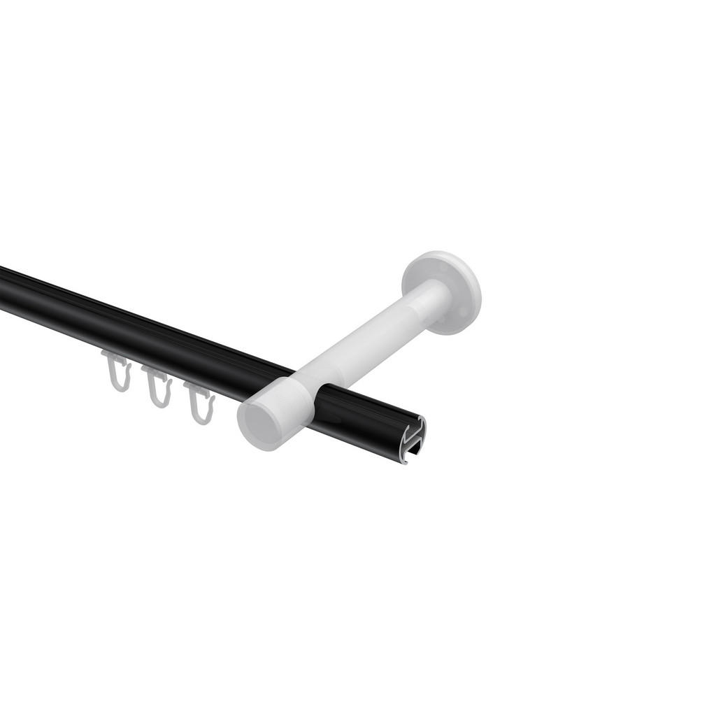 Thumbnail - Interdeco Innenlauf-Gardinenstangen-Set, Schwarz, Metall, 240 cm, Wohntextilien, Gardinen & Vorhänge, Gardinen-Stangen