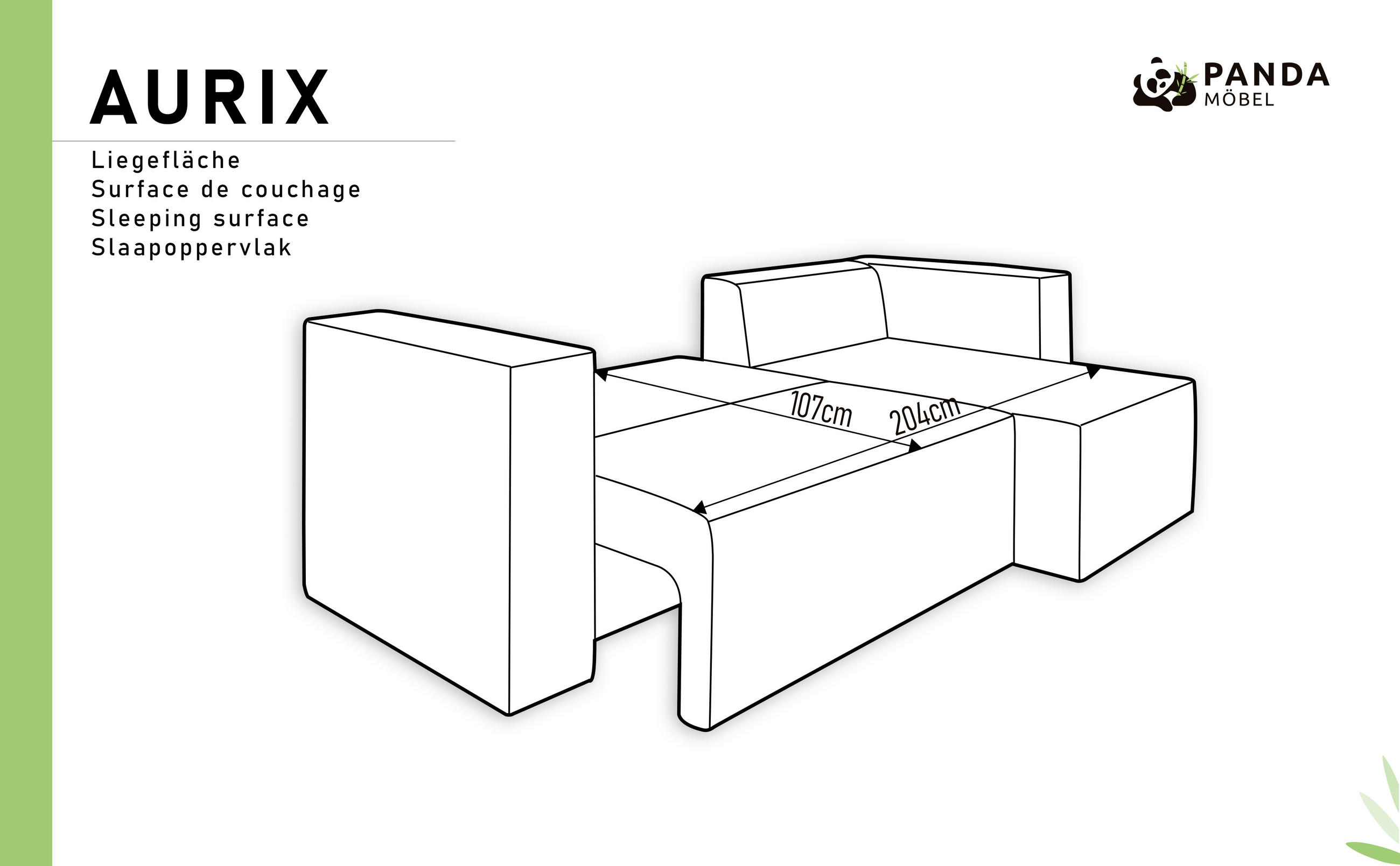 Thumbnail - Panda Möbel Eckschlafsofa, Braun, Holz, 244x150 cm, Wohnzimmer, Sofas & Couches, Wohnlandschaften, Ecksofas