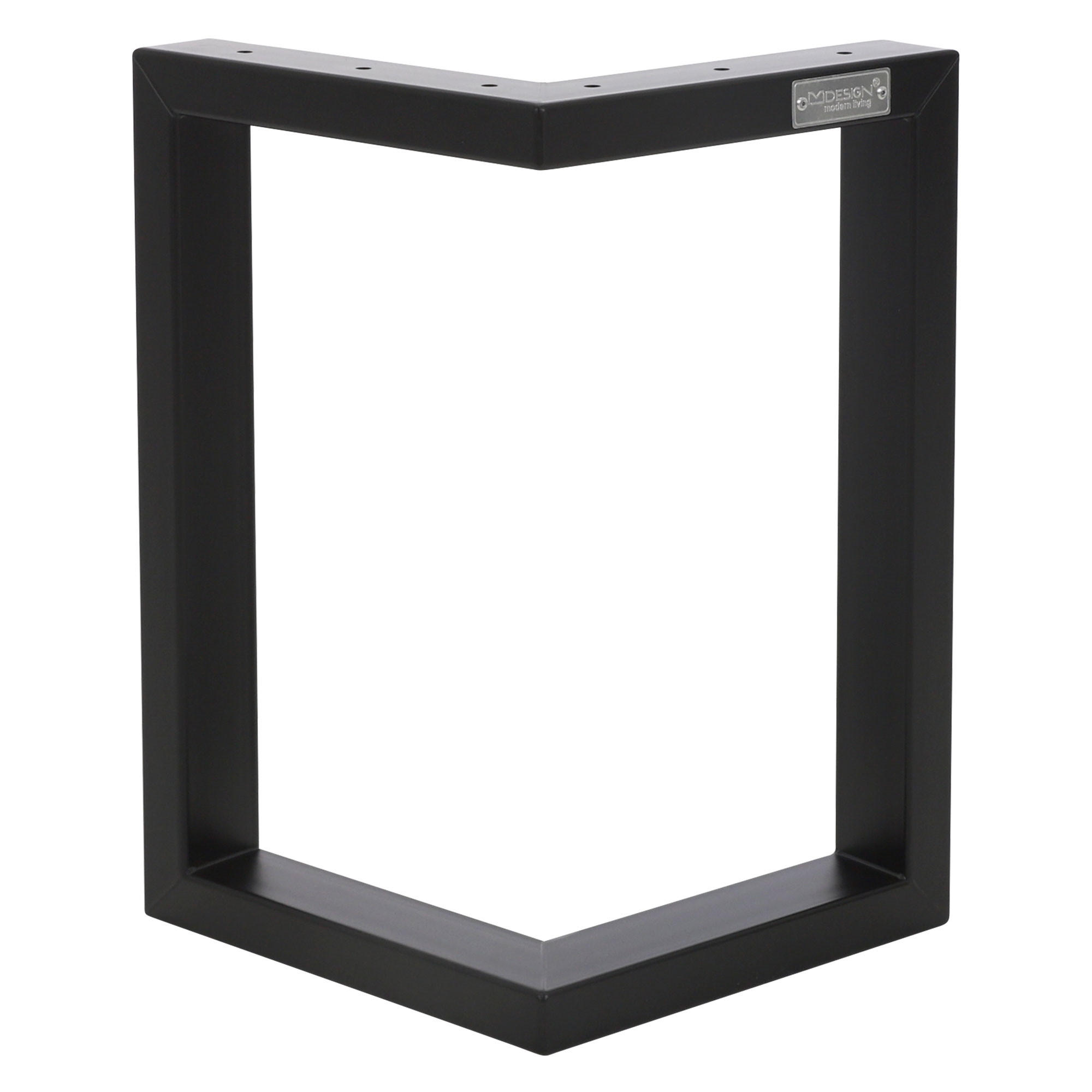 TISCHGESTELL - Schwarz, Metall (5/43/25cm) - ML-DESIGN