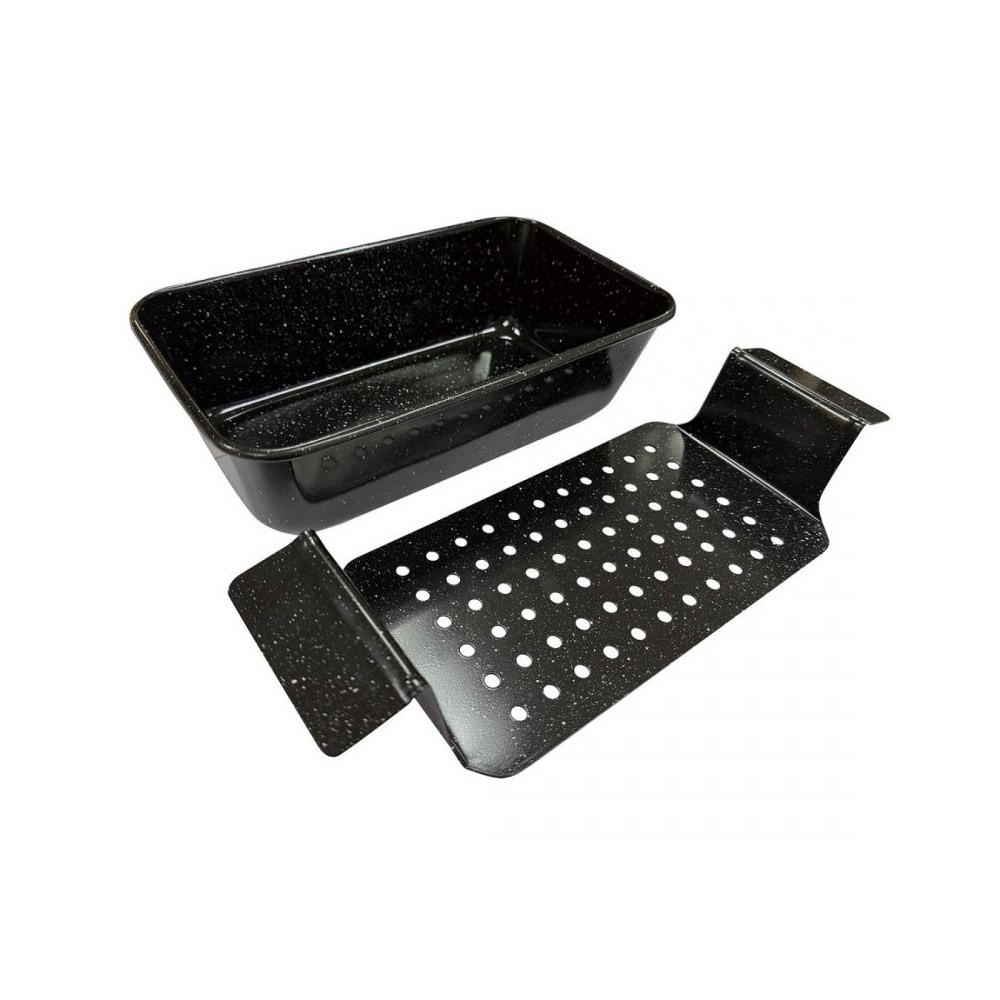 BROTBACKFORM 24x13,5cm mit Einsatz KH1953 - Schwarz, Metall (13.5/7/24cm) - Kinghoff 