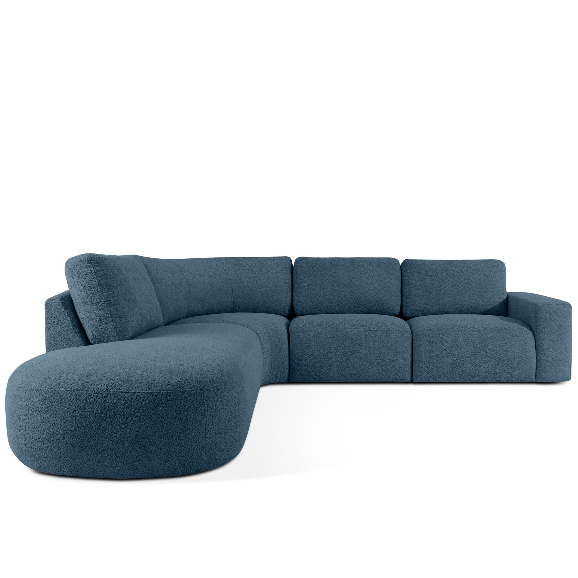 ECKSOFA LINKS ZUCCO, Dunkelblau - Dunkelblau, Holz/Holzwerkstoff (304/293cm) - KONSIMO®