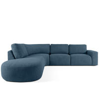 ECKSOFA LINKS ZUCCO, Dunkelblau - Dunkelblau, Holz/Holzwerkstoff (304/293cm) - KONSIMO®