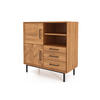 KOMMODE HOCH LEON Wildeiche - Wildeiche, Holz (97/95/45cm) - byoak